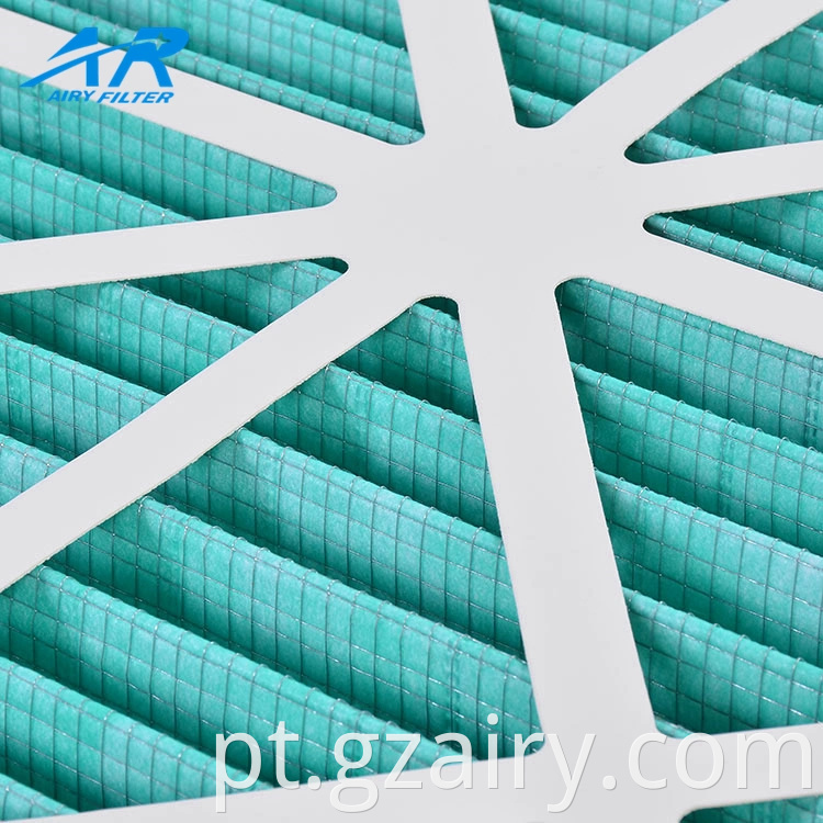 Grande variedade de papelão quadro dobrável prega havc pré -ar filtro de ar